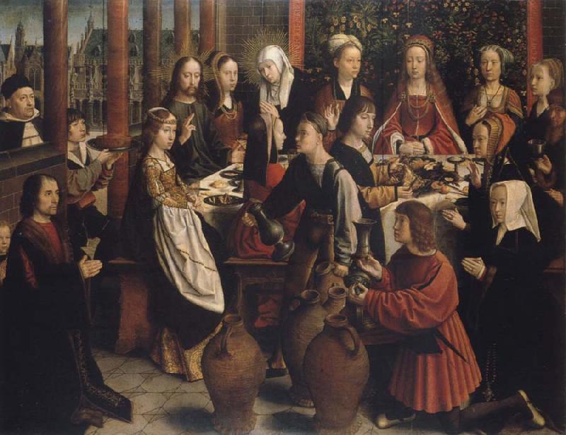 Gerard David The wedding to canons Sweden oil painting art
